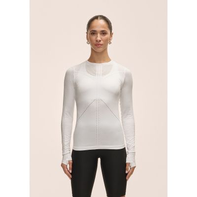 Casall Maze Long Sleeve Women's T-Shirt White