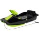 2. PLASTIC SLED WITH BRAKE AND STEERING WHEEL MIKOŁAJ 97x53x25CM BLACK