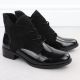 3. Women's insulated patent leather ankle boots, black, Jezzi ASA198-15