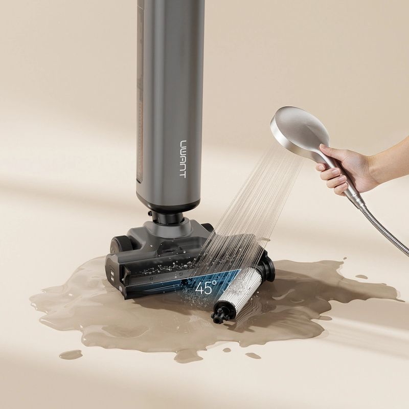14. UWANT D800 Wet&Dry Upright Vacuum Cleaner with Mopping Function and Charging Station - Gray