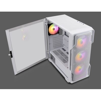 2. Nanoxia DS-9ARGB-W Midi Tower Computer Security & Mounts White