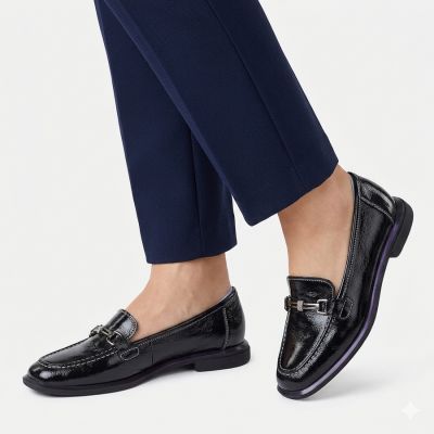 4. Women's leather shoes classic black Vinceza 86429