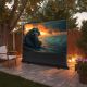 16. MACLEAN PORTABLE PROJECTION SCREEN, COMPACT, FLOOR, 100", 16:9 MC-964