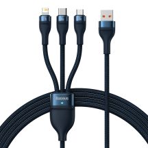 Baseus Flash Series Ⅱ 3-in-1 Fast Charging Cable USB-A to USB-C / Micro-USB / Lightning 66W 480Mb/s 1.2m Blue