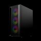 3. GEMBIRD FORNAX 4000 MIDI-TOWER CASE (2X USB 3.0, 1X USB 2.0, HD AUDIO, GLASS SIDE PANEL, ARGB BACKLIGHT) BLACK