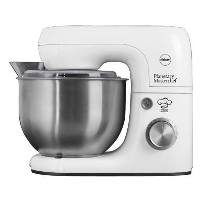 2. ELDOM WRK1250 SHEF PLANETARY ROBOT, 800W, TRY ATTACHMENTS FOR WHIPPING, MIXING, KNEADING, METAL BOWL 5 L 8 SPEEDS + PULSE