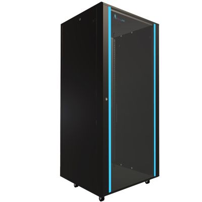 14. Extralink 37U 800x800 Black Freestanding Rack Cabinet