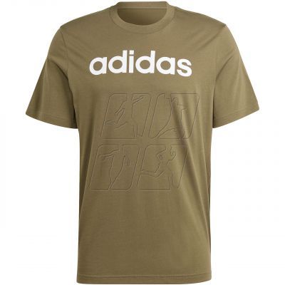 2. adidas Essentials Single Jersey Linear Embroidered Logo Tee M IC9280