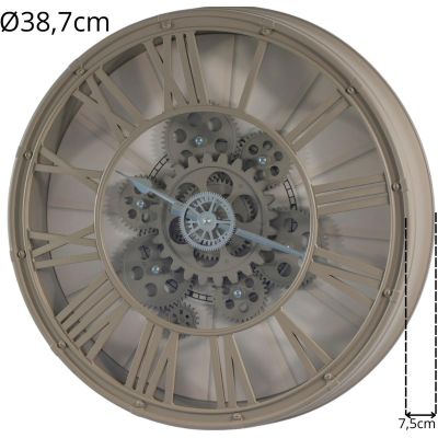 5. WALL CLOCK ROTARY MECHANISM 38CM CAPPUCCINO