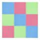 12. Multipack One Fitness MP10 puzzle mat green-blue-red 9 pieces 10 mm