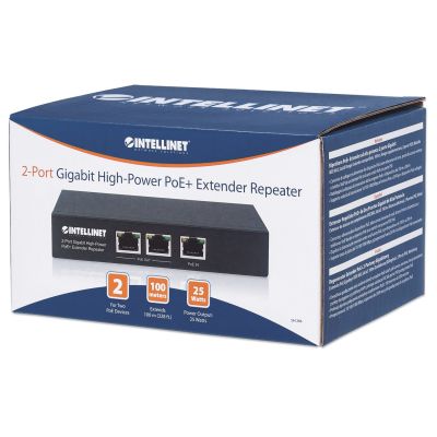 5. Intellinet 561266 Network Links Unmanaged Gigabit Ethernet (10/100/1000) PoE Support Black