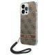 Guess GUOHCP14XH4STW iPhone 14 Pro Max 6.7 "brown / brown hardcase 4G Print Strap