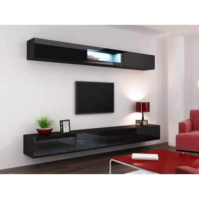 11. TV cabinet VIGO '140' 30/140/40 black/black combination