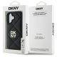 8. DKNY Quilted Stack Logo iPhone 16 Case - Black