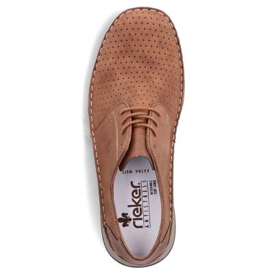 26. Rieker M RKR528 brown openwork leather shoes 