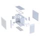 26. Asus PRIME AP303 TG WHITE Case
