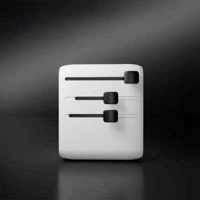 5. SBS Travel Adapter 2xUSB-C 1xUSB-A Universal - White