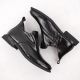 3. Women’s black crocodile-effect patent leather ankle boots with decorative detail, Filippo DBT6425