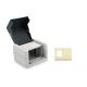 Digitus Junction box set with hinged cover and insert for 2 x Keystone modules, IP44
