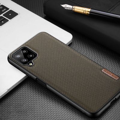 13. Dux Ducis Fino case covered with nylon material for Samsung Galaxy A22 4G gray