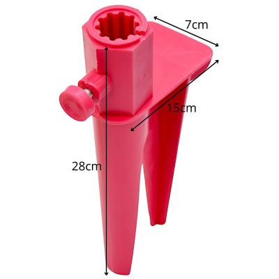 7. DRAW-IN UMBRELLA BASE 28CM RED