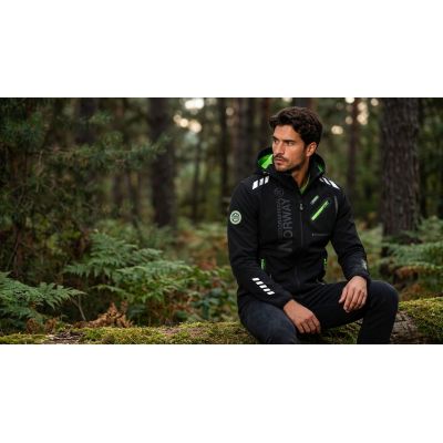 4. Men’s softshell jacket Geographical Norway ROYAUTE MEN ASS A BS2 056 (WT1804H/GN-BLACK / GREEN)