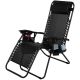16. FOLDABLE GARDEN CHAIR MULTIFUNCTIONAL 175X52/65X107CM BLACK