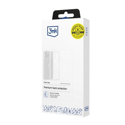 4. 3mk Clear Case for Samsung Galaxy S25+ - transparent