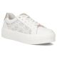 Filippo DP7668/26 white leather platform shoes