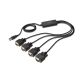 12. DIGITUS DA-70159 adapter (USB M - 4x RS-232 M; 1.5m; black)