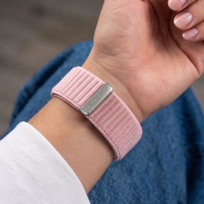 5. Tech-Protect NylonLoop Band for Apple Watch 44 / 45 / 46 / 49 mm – Pink