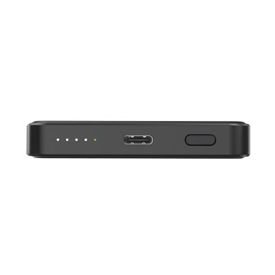 4. GEMBIRD POWERBANK WITH WIRELESS CHARGING 15W 5000MAH, BLACK
