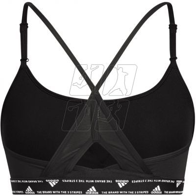 2. adidas Aeroreact Training Light-Support 3-Stripes Bra W HC7862 sports bra