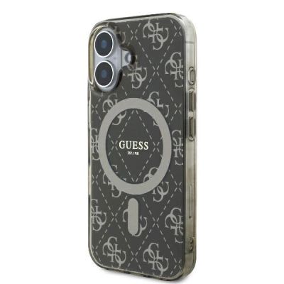 2. Guess IML 4G Background MagSafe iPhone 16 Case - Brown