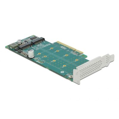 2. Delock PCI Express x8 Card 2 x internal NVMe M.2 Key M - Bifurcation - storage controller - M.2 NVMe Card - PCIe 4.0 x8