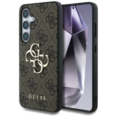 Guess Big 4G Logo Classic Logo Case for Samsung Galaxy S25 Brown