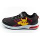 2. Leomil children's sports shoes Pokemon sneakers lightweight with velcro LED black