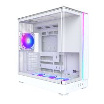 Montech KING 45 PRO PC-Gehäuse, Midi-Tower, ATX, Tempere Glass, RGB - weiß