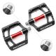 3. Rockbros 2020-12CBK Platform Aluminum Bicycle Pedals - Black