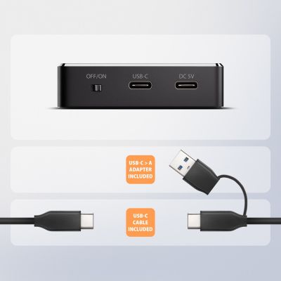 8. Axagon ADSA-M2C11 Hard Drive Docking Station USB 3.2 Gen 2 (3.1 Gen 2) Type-C Black