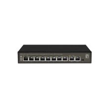 LevelOne FE PoE+ Switch 10-Port/IP30 120W 1Gbps