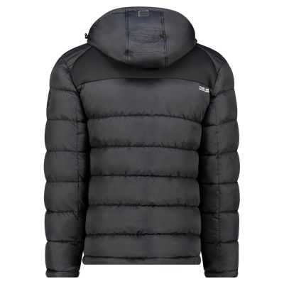 3. Men’s jacket Geographical Norway BEACHWOOD NO CONSTRAST BLACK-BLACK DB MEN 068 (WZ7433H/GN-BLACK / BLACK)
