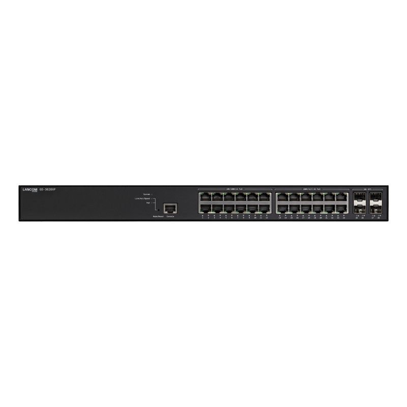 LANCOM GS-3628XP Managed L2/L3 2.5G Ethernet (100/1000/2500) PoE Support 1U Black