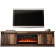 2. GRANERO TV cabinet + fireplace 200x56.7x35 old wood