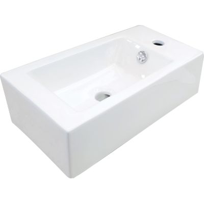 Ceramic countertop washbasin, right