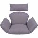 4. COCOON HANGING CHAIR WITH FRAME 195CM DARK GRAY 120KG