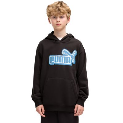 Puma Ess Logo Lab Relaxed Hoodie for Kids, black, 694674 01