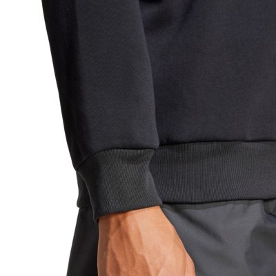 6. Men's adidas City Escape Fleece Half-Zip GD Sweatshirt Black JF3290