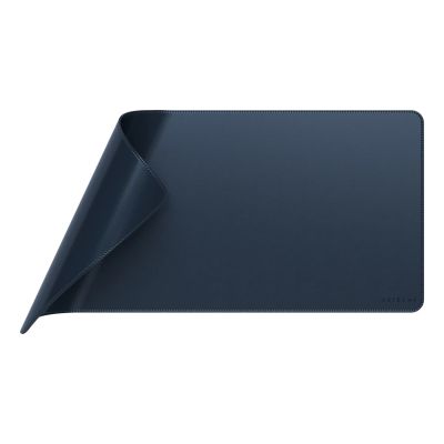 5. Satechi Premium Desk Mat in Vegan Leather (Blue)