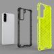 5. Honeycomb case armored cover with a gel frame for Samsung Galaxy S22 + (S22 Plus) transparent